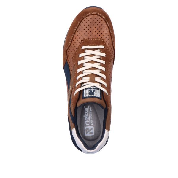 Rieker EVOLUTION Men's shoes | Style U0302 Athletic Lace-up - Brown | Free Delivery
