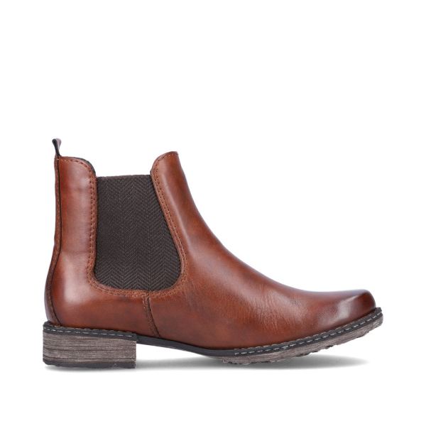Remonte Leather Women's mid height boots| D4375 Ankle Boots - Brown | Free Delivery