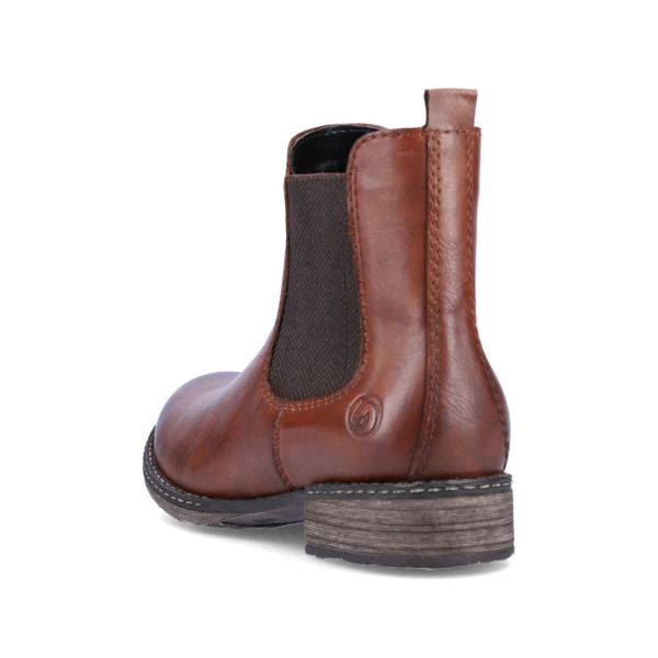 Remonte Leather Women's mid height boots| D4375 Ankle Boots - Brown | Free Delivery