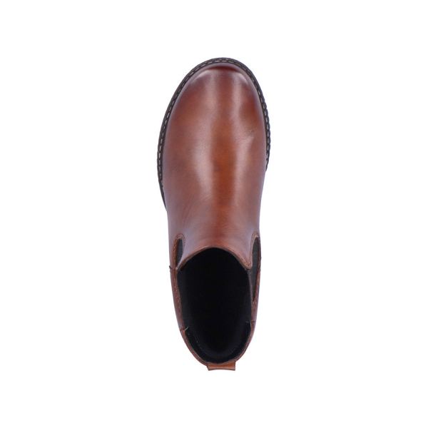 Remonte Leather Women's mid height boots| D4375 Ankle Boots - Brown | Free Delivery