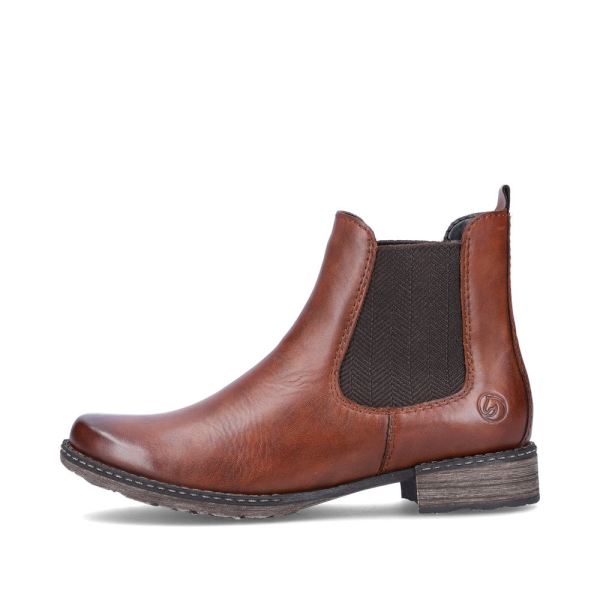 Remonte Leather Women's mid height boots| D4375 Ankle Boots - Brown | Free Delivery