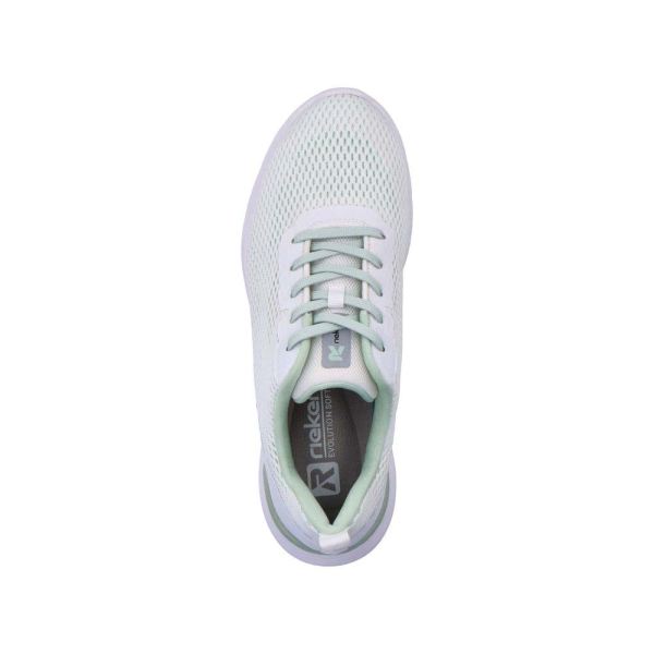 Rieker EVOLUTION Women's shoes | Style W0401 Athletic Lace-up - White | Free Delivery