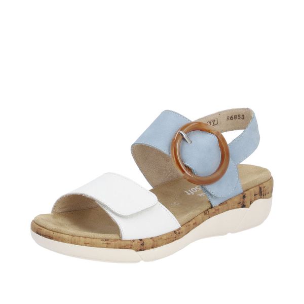 Remonte Women's sandals | Style R6853 Casual Sandal - Blue Combination | Free Delivery