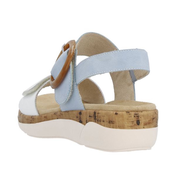 Remonte Women's sandals | Style R6853 Casual Sandal - Blue Combination | Free Delivery
