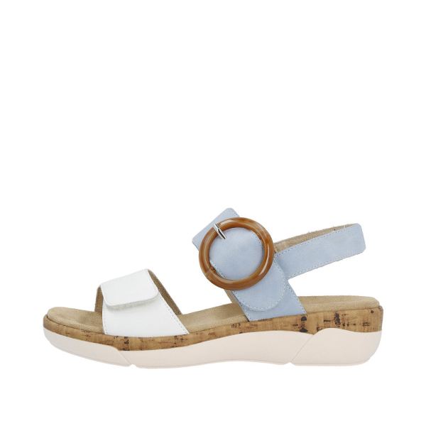 Remonte Women's sandals | Style R6853 Casual Sandal - Blue Combination | Free Delivery