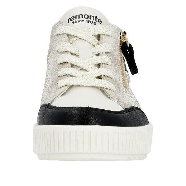 Remonte Women's shoes | Style R7901 Athletic Lace-up with zip - Black Combination | Free Delivery