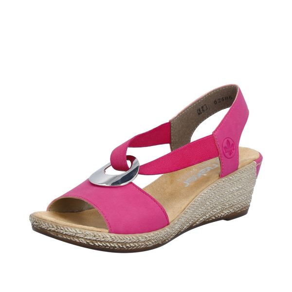 Rieker Women's sandals | Style 624H6 Dress Sandal - Pink | Free Delivery