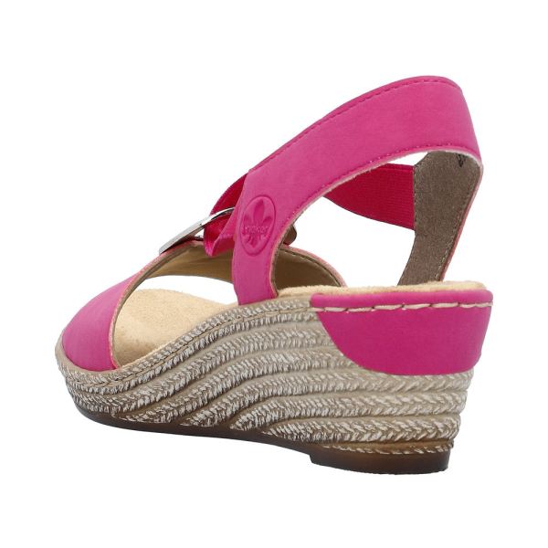 Rieker Women's sandals | Style 624H6 Dress Sandal - Pink | Free Delivery