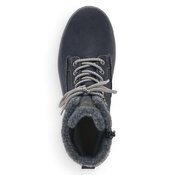 Remonte Suede leather Women's Short Boots| R8477 Ankle Boots - Blue Combination | Free Delivery