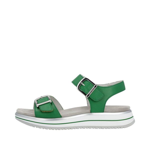Remonte Women's sandals | Style D1J51 Casual Sandal - Green | Free Delivery