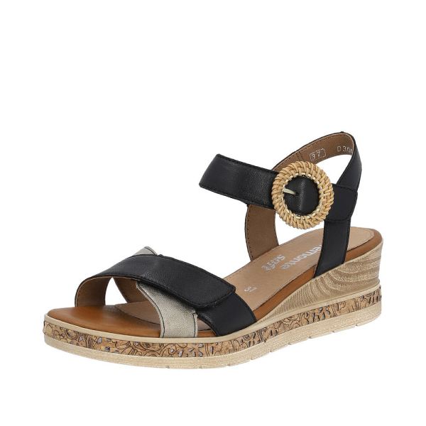 Remonte Women's sandals | Style D3067 Dress Sandal - Black | Free Delivery