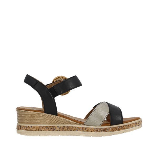 Remonte Women's sandals | Style D3067 Dress Sandal - Black | Free Delivery