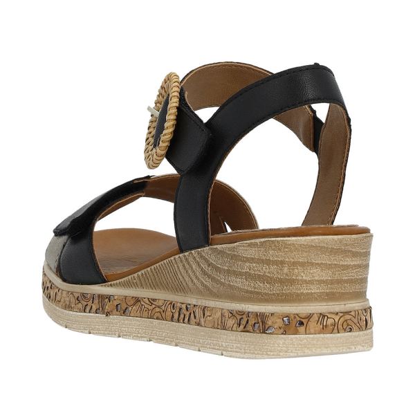 Remonte Women's sandals | Style D3067 Dress Sandal - Black | Free Delivery