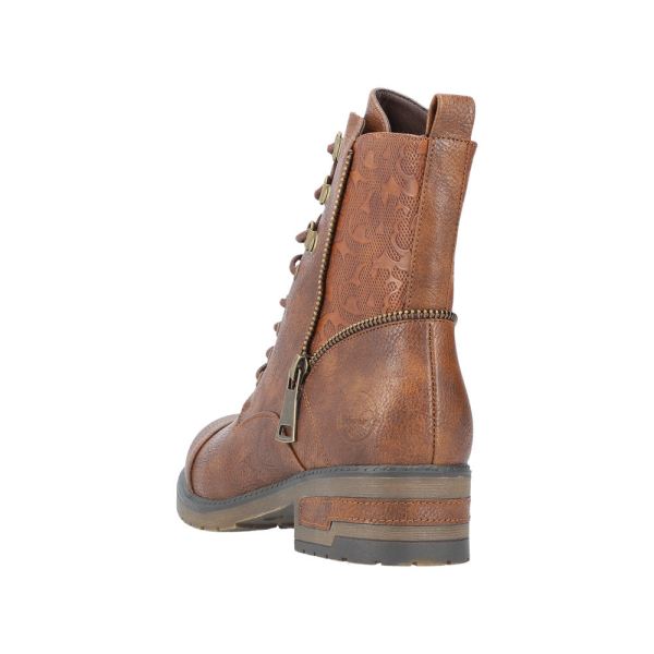 Rieker Synthetic Material Women's short boots| 91614 Ankle Boots - Brown | Free Delivery
