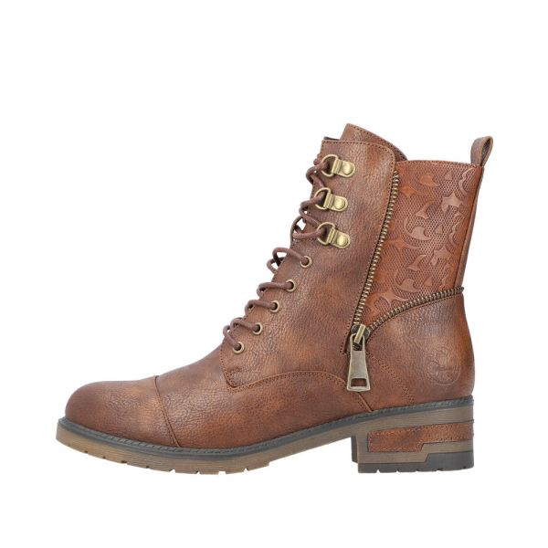 Rieker Synthetic Material Women's short boots| 91614 Ankle Boots - Brown | Free Delivery