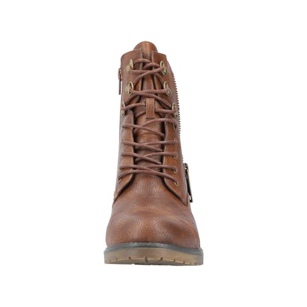 Rieker Synthetic Material Women's short boots| 91614 Ankle Boots - Brown | Free Delivery