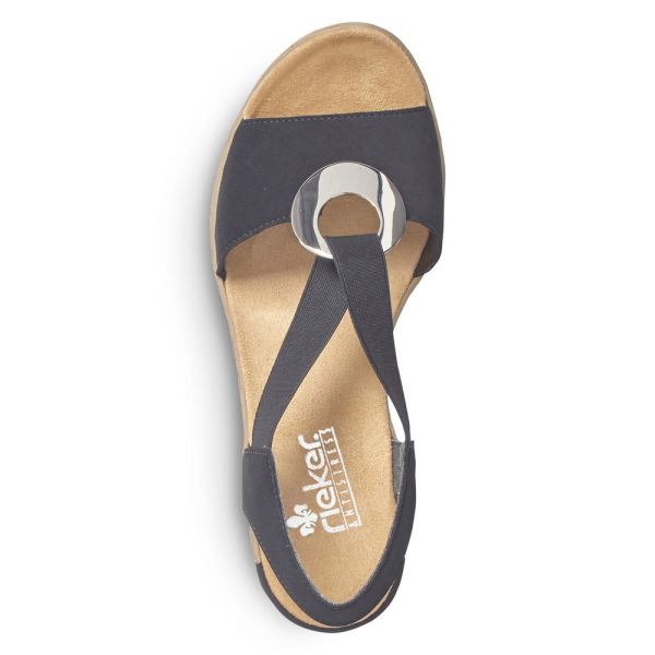 Rieker Women's sandals | Style 624H6 Dress Sandal - Black | Free Delivery