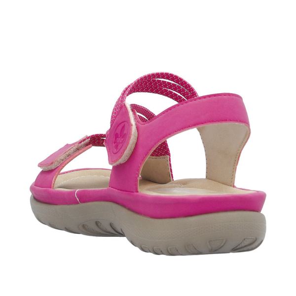 Rieker Women's sandals | Style 64870 Athletic Sandal - Pink Combination | Free Delivery