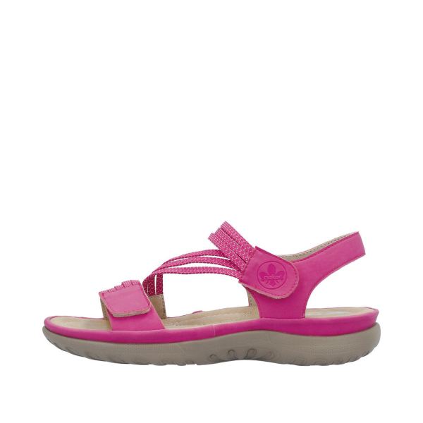 Rieker Women's sandals | Style 64870 Athletic Sandal - Pink Combination | Free Delivery