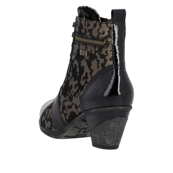Remonte Suede Leather Women's mid height boots| D8797-14 Mid-height Boots - Metallic | Free Delivery