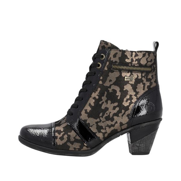 Remonte Suede Leather Women's mid height boots| D8797-14 Mid-height Boots - Metallic | Free Delivery