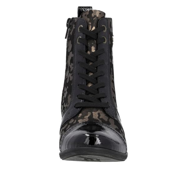 Remonte Suede Leather Women's mid height boots| D8797-14 Mid-height Boots - Metallic | Free Delivery