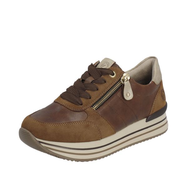 Remonte Leather Women's shoes| D1316 - Brown Combination | Free Delivery