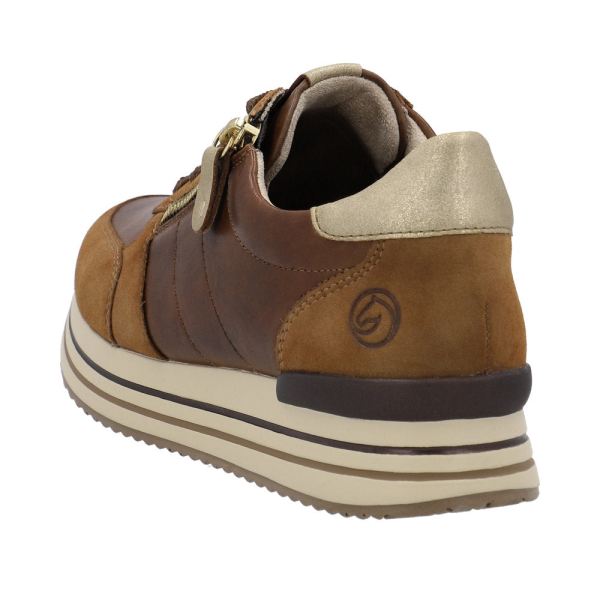 Remonte Leather Women's shoes| D1316 - Brown Combination | Free Delivery