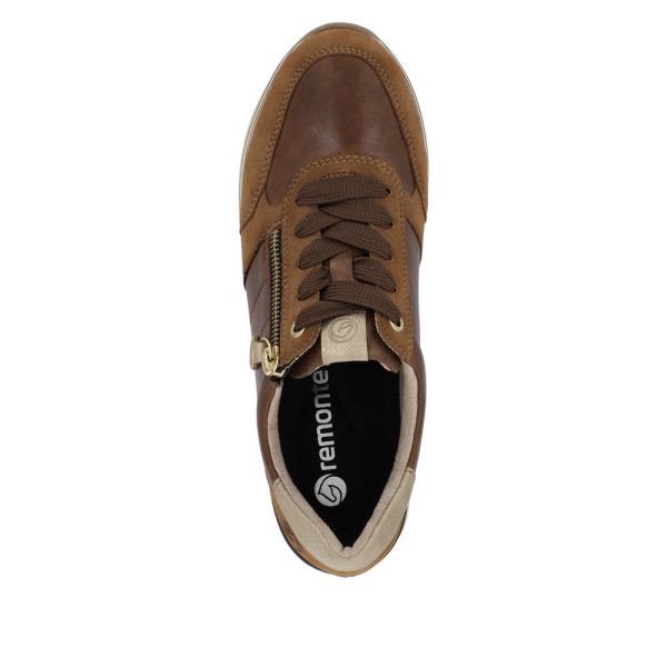 Remonte Leather Women's shoes| D1316 - Brown Combination | Free Delivery