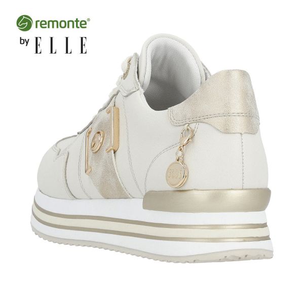 Remonte Women's shoes | Style D1322 Athletic Lace-up - Beige Combination | Free Delivery