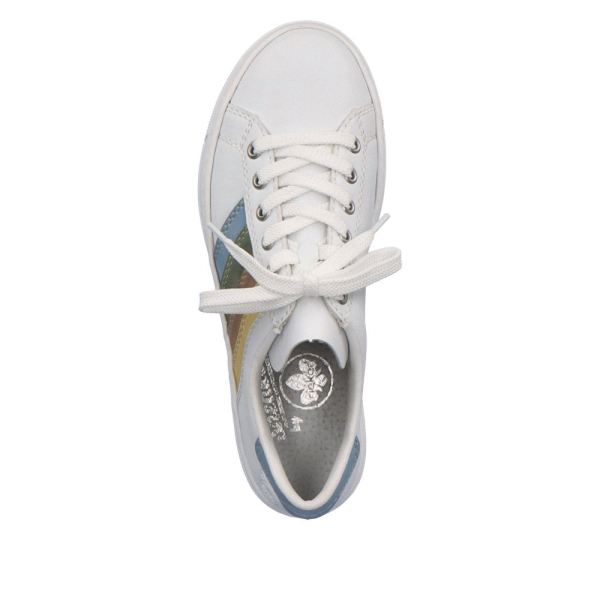 Rieker Women's shoes | Style L8802 Athletic Lace-up - White Combination | Free Delivery