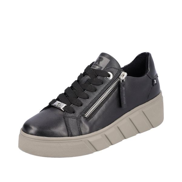 Rieker EVOLUTION Leather Women's shoes| W0504 - Black | Free Delivery