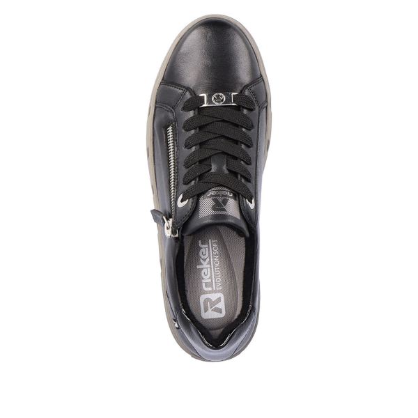 Rieker EVOLUTION Leather Women's shoes| W0504 - Black | Free Delivery