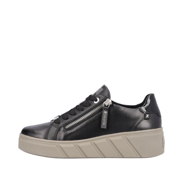 Rieker EVOLUTION Leather Women's shoes| W0504 - Black | Free Delivery