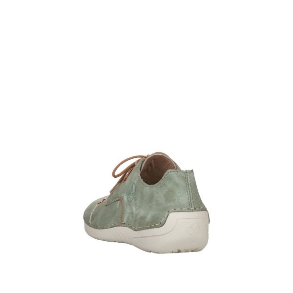 Rieker Women's shoes | Style 52528 Casual Lace-up - Green | Free Delivery