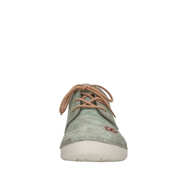 Rieker Women's shoes | Style 52528 Casual Lace-up - Green | Free Delivery