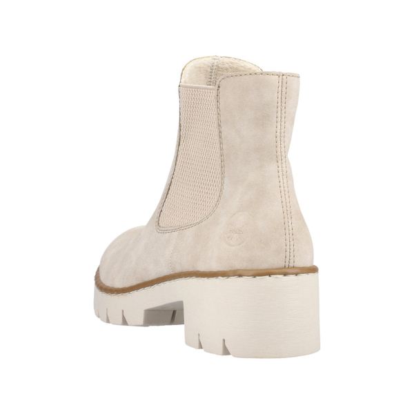 Rieker Synthetic Material Women's short boots| X5772 Ankle Boots - Beige | Free Delivery