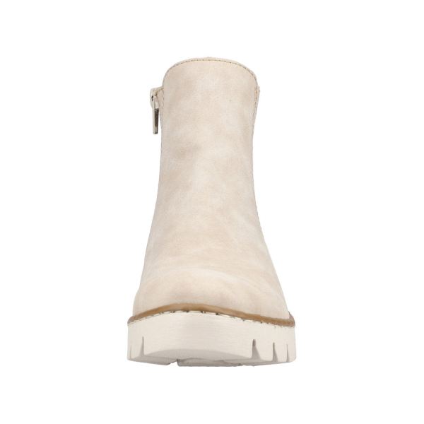 Rieker Synthetic Material Women's short boots| X5772 Ankle Boots - Beige | Free Delivery