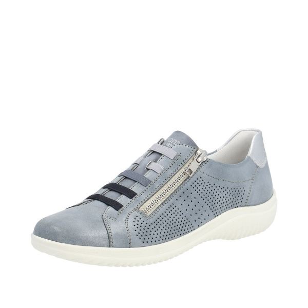 Remonte Women's shoes | Style D1E02 Casual Zipper - Blue Combination | Free Delivery