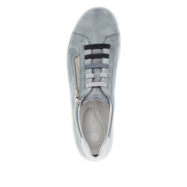 Remonte Women's shoes | Style D1E02 Casual Zipper - Blue Combination | Free Delivery