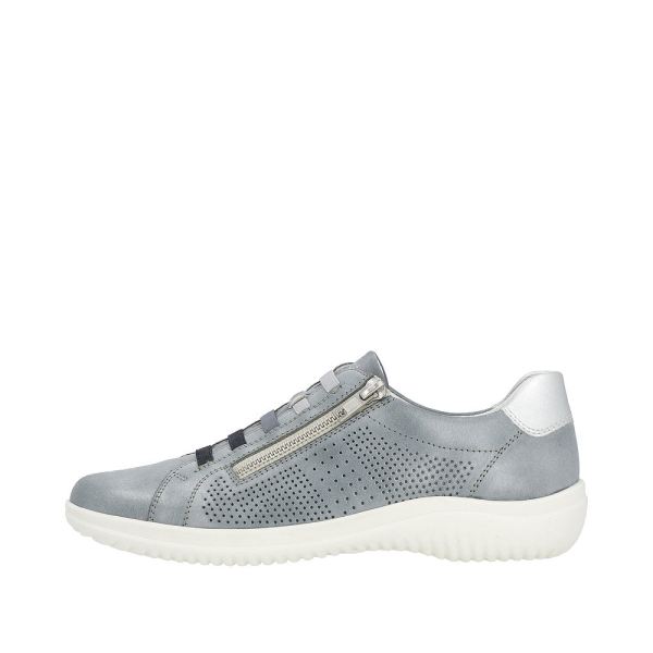Remonte Women's shoes | Style D1E02 Casual Zipper - Blue Combination | Free Delivery