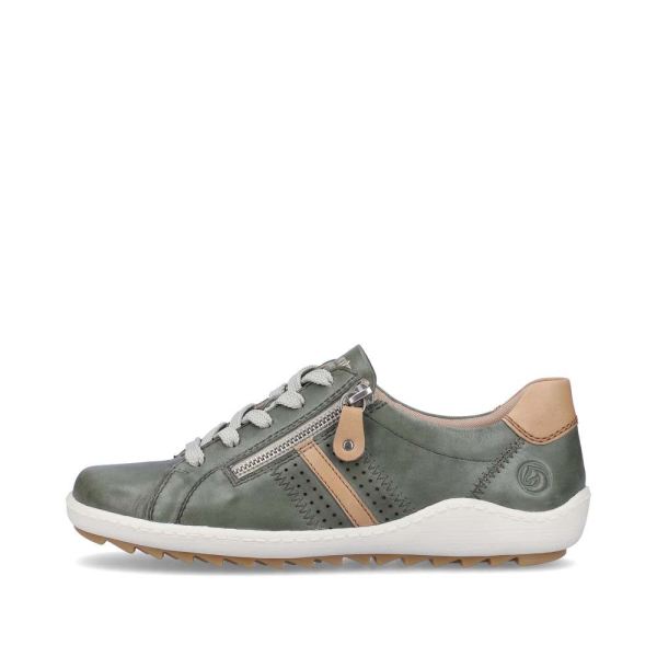 Remonte Women's shoes | Style R1432 Casual Lace-up with zip - Red Combination | Free Delivery