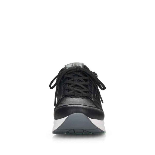 Rieker EVOLUTION Women's shoes | Style 40802 Athletic Lace-up with zip - Black | Free Delivery