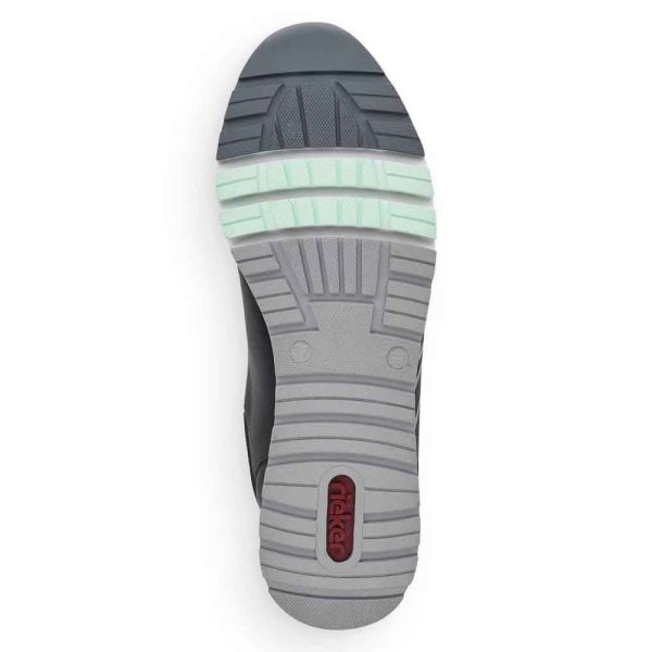Rieker EVOLUTION Women's shoes | Style 40802 Athletic Lace-up with zip - Black | Free Delivery