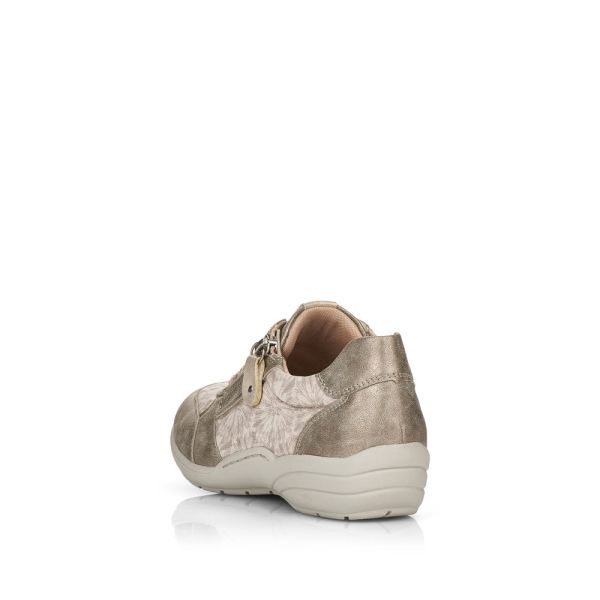 Remonte Women's shoes | Style R7637 Casual Lace-up with zip - Metallic | Free Delivery
