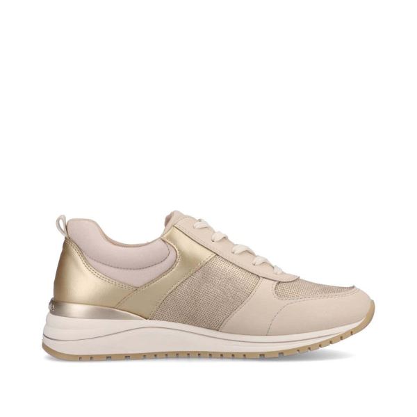 Remonte Women's shoes | Style R3702 Casual Lace-up with zip - Beige Combination | Free Delivery