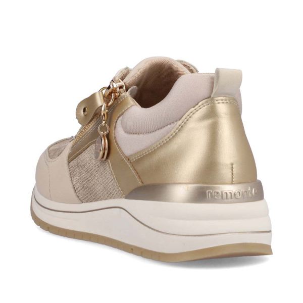 Remonte Women's shoes | Style R3702 Casual Lace-up with zip - Beige Combination | Free Delivery
