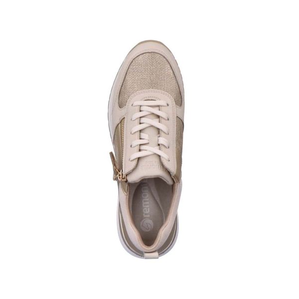 Remonte Women's shoes | Style R3702 Casual Lace-up with zip - Beige Combination | Free Delivery