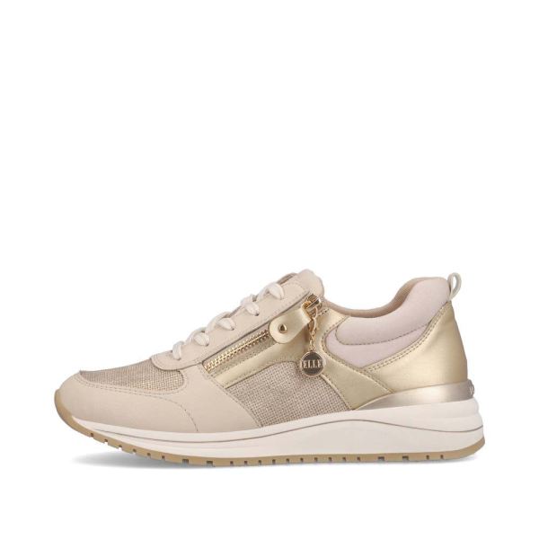 Remonte Women's shoes | Style R3702 Casual Lace-up with zip - Beige Combination | Free Delivery