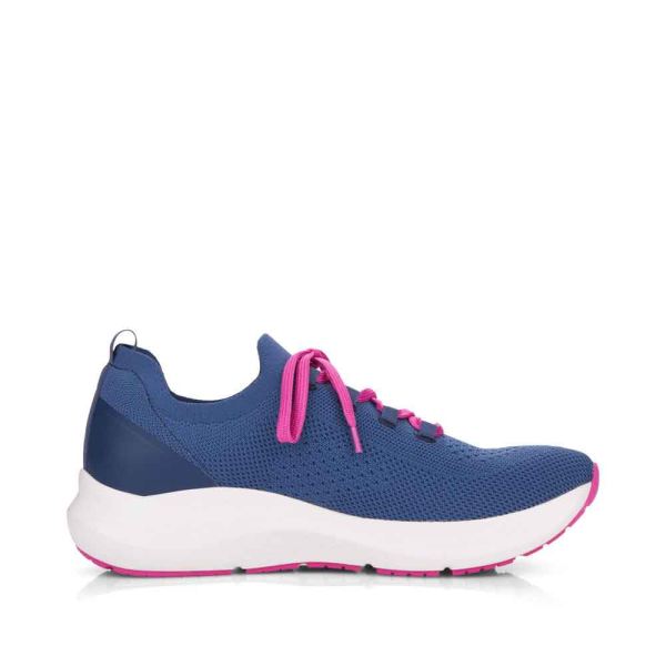 Rieker EVOLUTION Women's shoes | Style 42101 Athletic Slip-on - Blue | Free Delivery